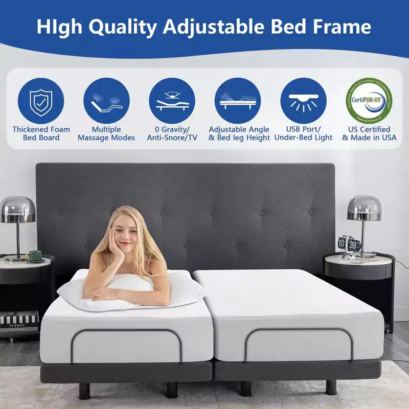 Base Regolabile per Letto con Struttura Rinforzata
