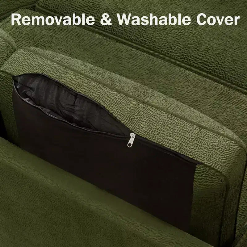 Divano Letto Trasformabile 2 in 1 con Chaise Longue Reversibile con Contenitore