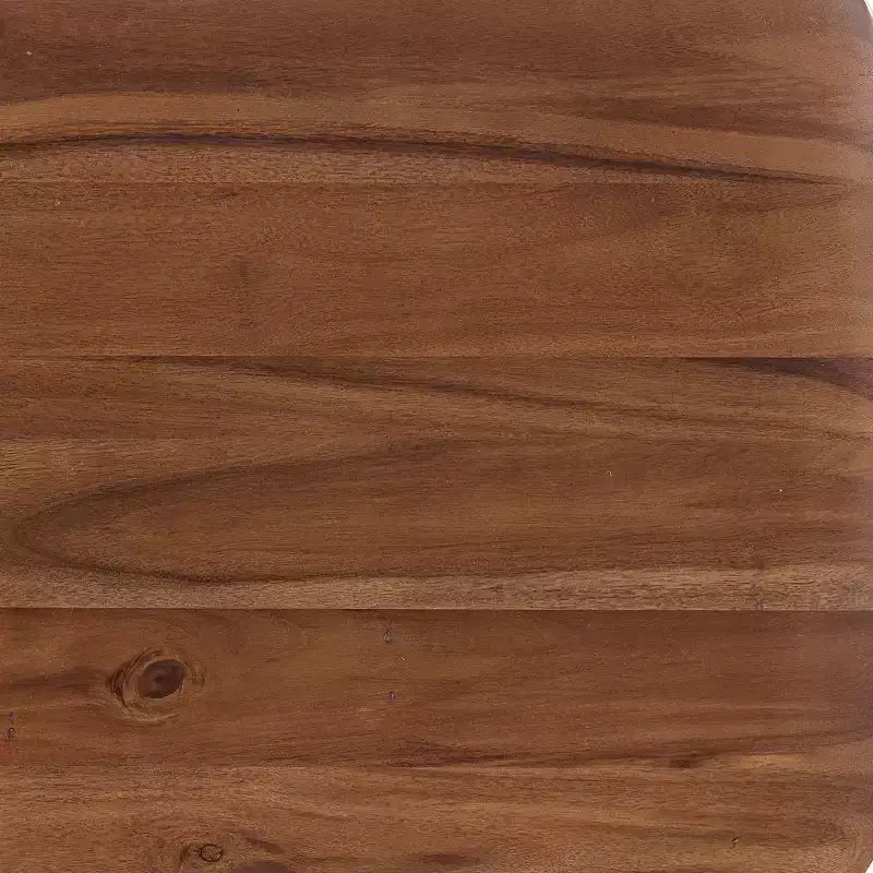 Panca contenitore in legno di acacia da 122 cm, color castagno
