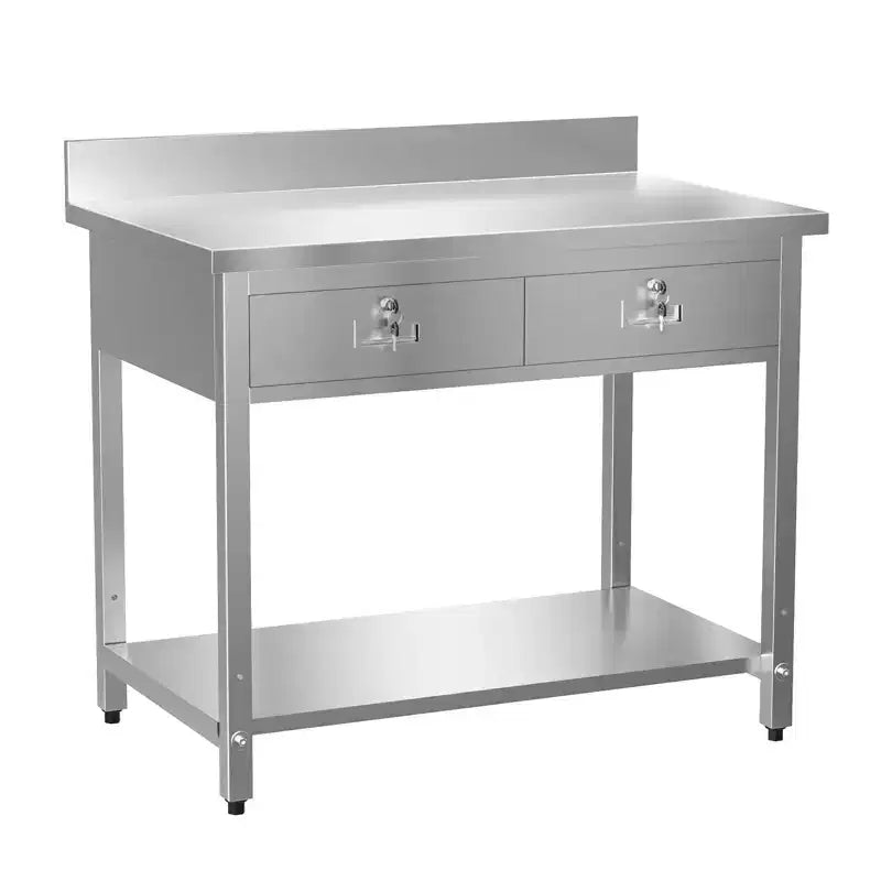 Tavolo da Lavoro e Preparazione in Acciaio Inox 42'' x 26'' con Cassetto per Cucina Ristorante