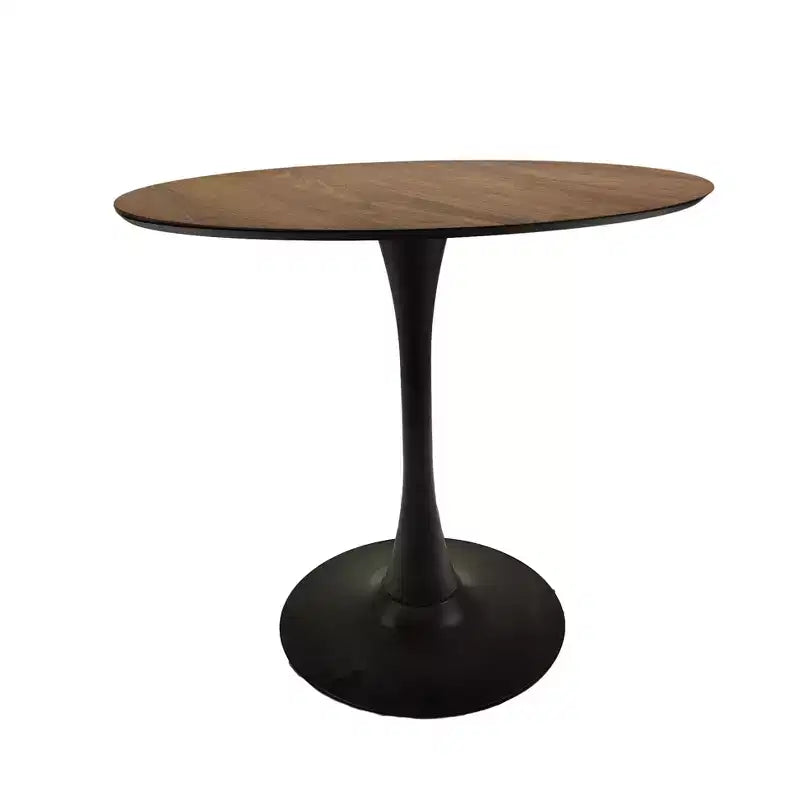 Tavolo da pranzo rotondo moderno da 80 cm con base a piedistallo per 2-4 persone, tavolino da cucina per soggiorno, sala da pranzo