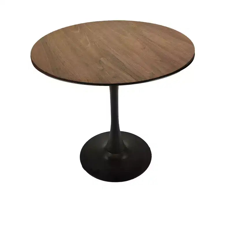 Tavolo da pranzo rotondo moderno da 80 cm con base a piedistallo per 2-4 persone, tavolino da cucina per soggiorno, sala da pranzo