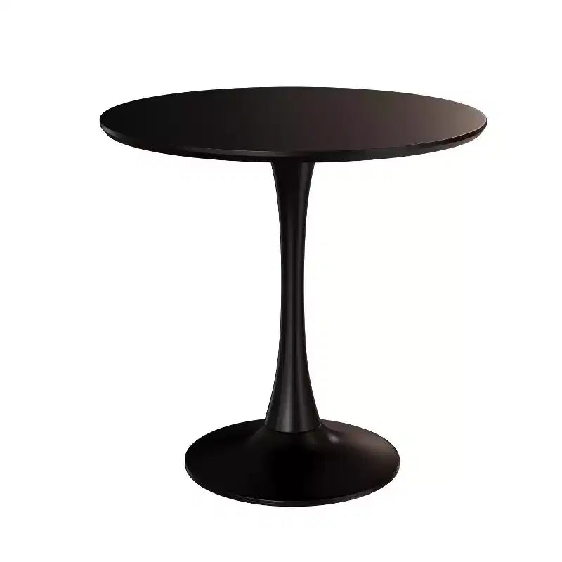 Tavolo da pranzo rotondo moderno da 80 cm con base a piedistallo per 2-4 persone, tavolino da cucina per soggiorno, sala da pranzo