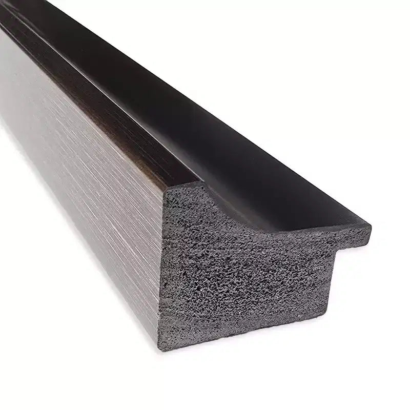 Specchio da parete per bagno Havana in bronzo nero senza cornice smussata