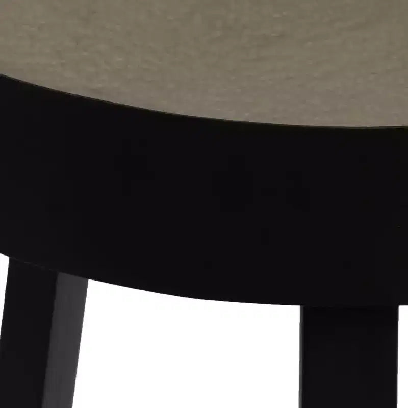 Tavolino da caffè rotondo Tavolino da divano per soggiorno con piano in cemento - 15,7 x 21,7