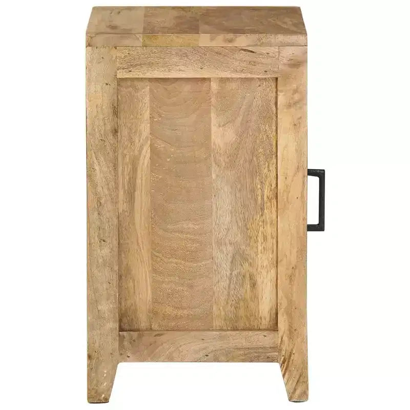 Comodino 40x30x50 cm in legno massello di mango