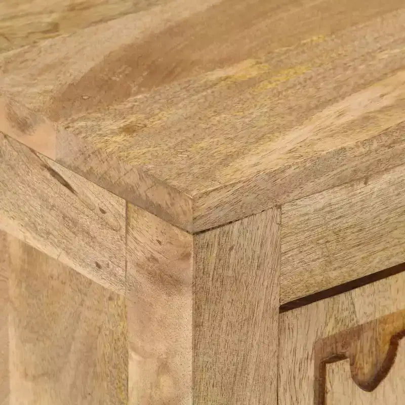 Comodino 40x30x50 cm in legno massello di mango