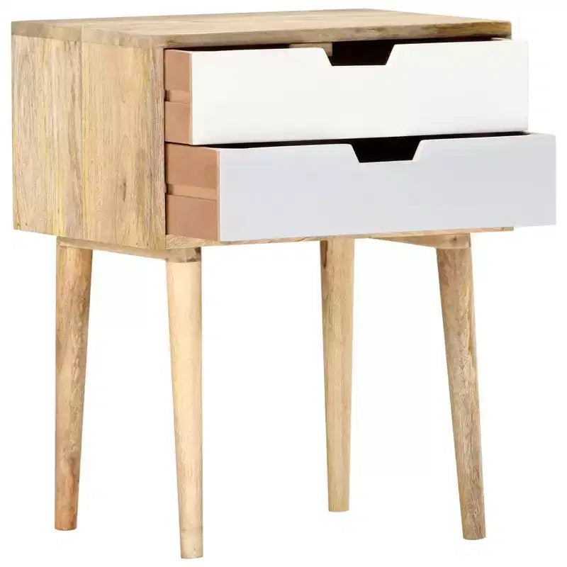 Comodino 18,5x13,8x23,2 cm in Legno Massello di Mango