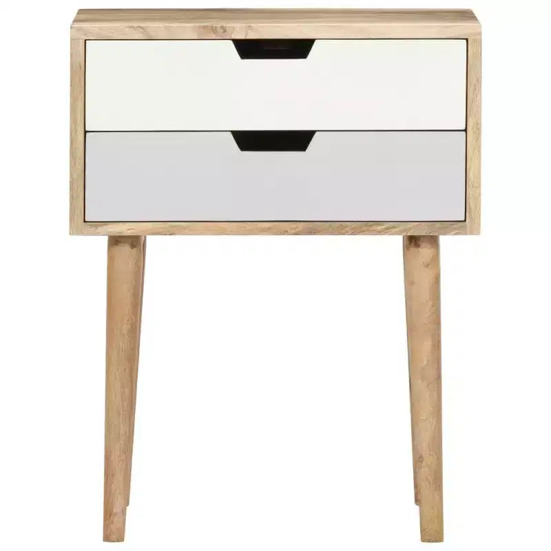 Comodino 18,5x13,8x23,2 cm in Legno Massello di Mango
