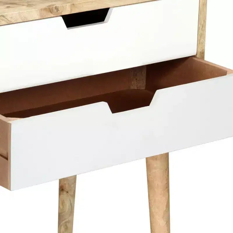 Comodino 18,5x13,8x23,2 cm in Legno Massello di Mango