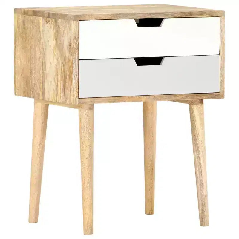 Comodino 18,5x13,8x23,2 cm in Legno Massello di Mango
