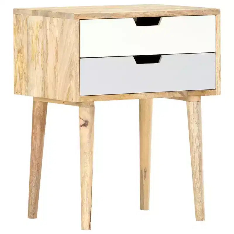 Comodino 18,5x13,8x23,2 cm in Legno Massello di Mango