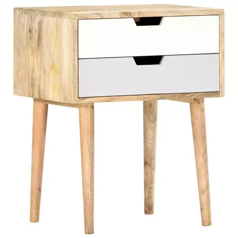 Comodino 18,5x13,8x23,2 cm in Legno Massello di Mango