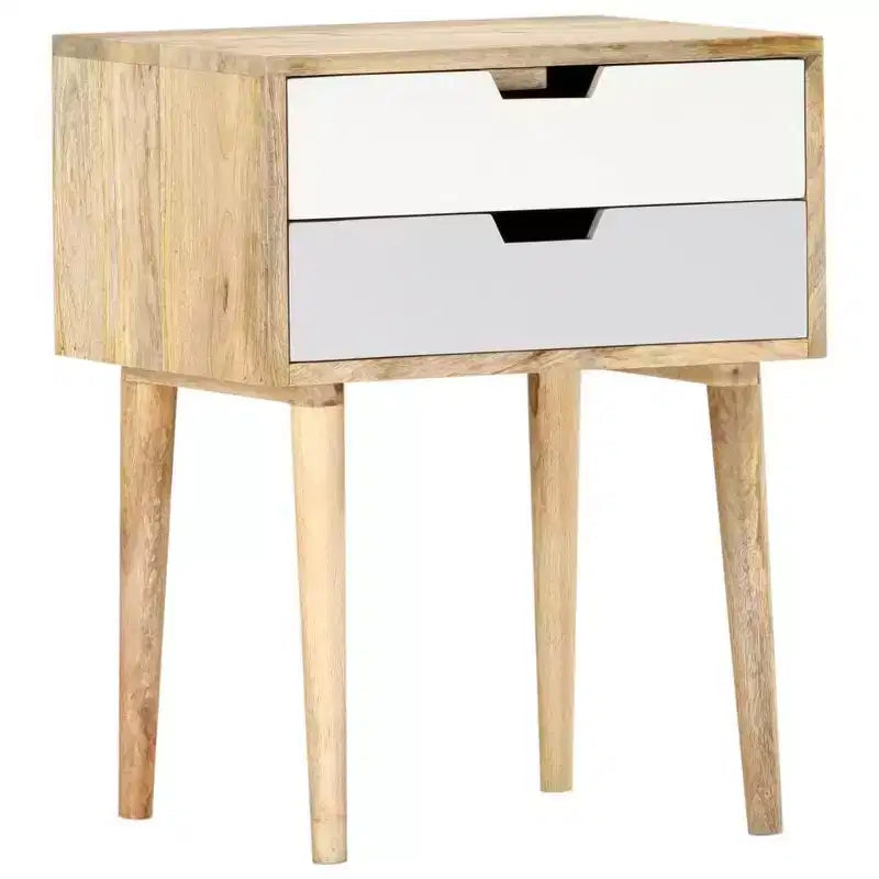 Comodino 18,5x13,8x23,2 cm in Legno Massello di Mango