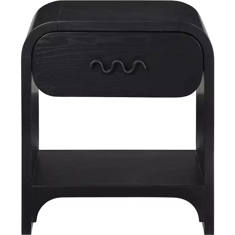 Comodino/Tavolino in Legno di Frassino Nero