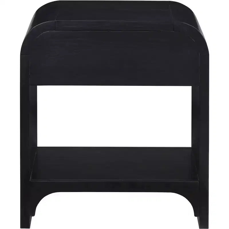 Comodino/Tavolino in Legno di Frassino Nero