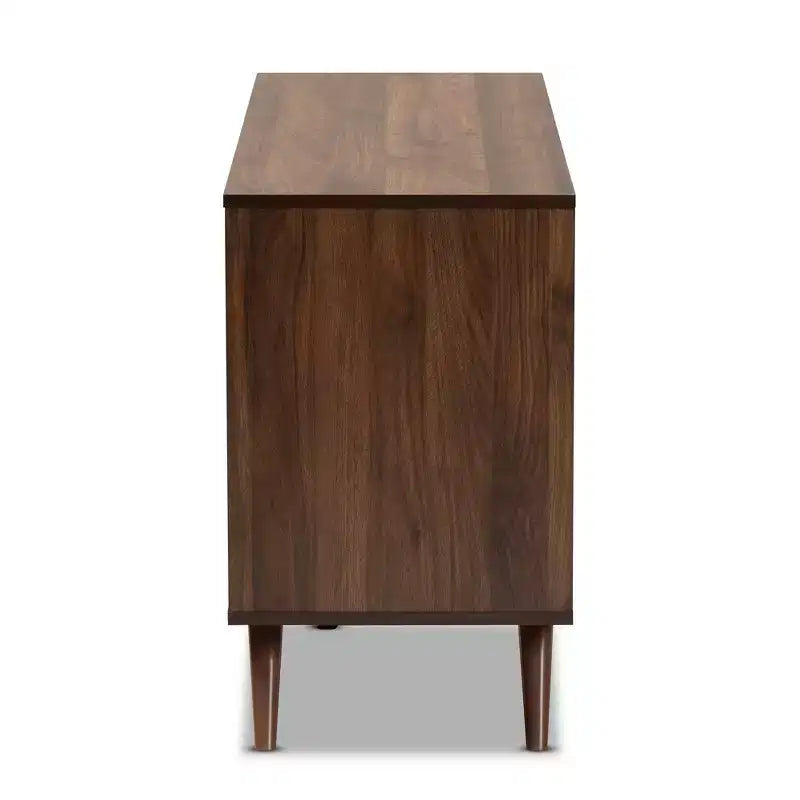 Comò a 6 cassetti in legno grigio/noce