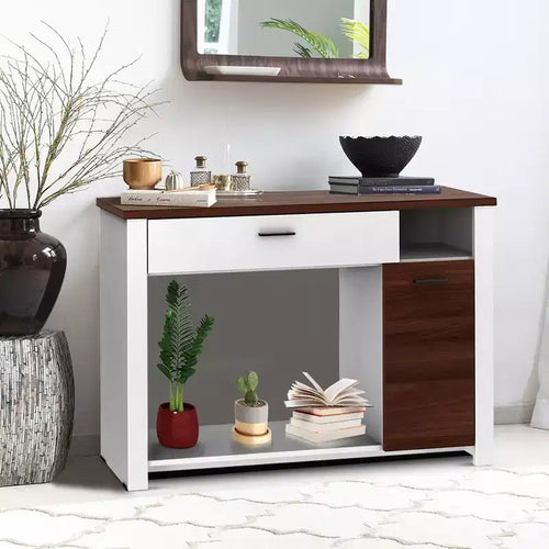 Tavolino/Consolle da divano da 48'' con cassetto, mobiletto ad altezza regolabile, mobile da ingresso