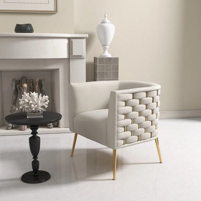 Poltrona decorativa rotonda moderna di metà secolo in velluto per il soggiorno